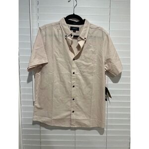 Roark‎ Mens Dusty Lilac Short Sleeve Oxford Button Up Shirt NWT Size M